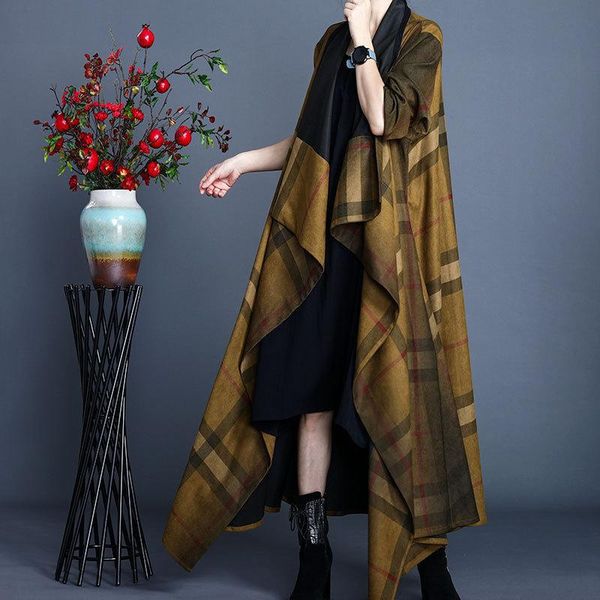 2020 british women's irregular grid wind coat fashion, cultivate morality personality windbreaker manufacturers selling, Tan;black
2020 british women's irregular grid wind coat fashion, cultivate morality personality windbreaker manufacturers selling, Tan;black