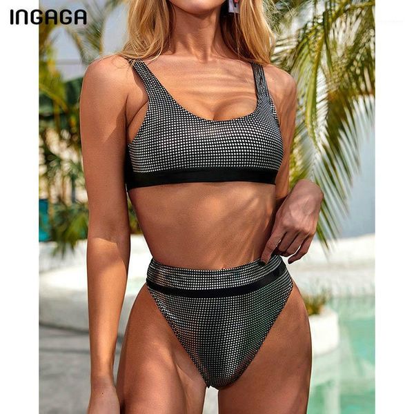 ingaga high waist bikinis swimsuits push up swimwear women high cut bathing suit women shiny bandeau biquini 2020 new beachwear1, White;black
ingaga high waist bikinis swimsuits push up swimwear women high cut bathing suit women shiny bandeau biquini 2020 new beachwear1, White;black