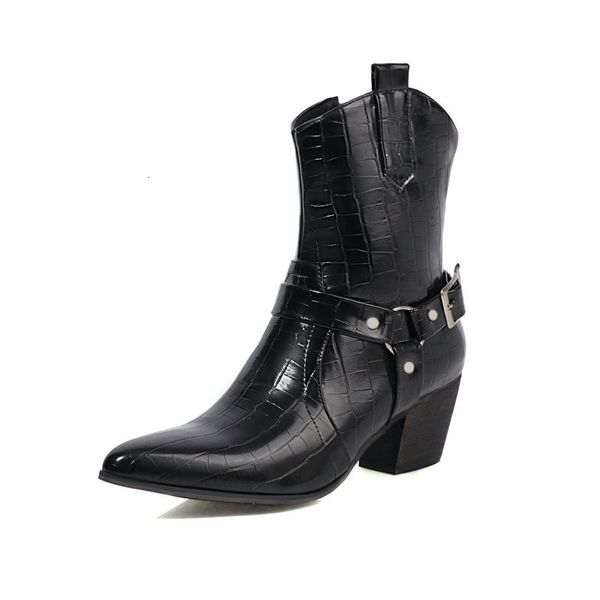 2021 new autumn winter pu leather pointed toe short square heel women shoes all match ankle boots size 34-43 5qtq, Black
2021 new autumn winter pu leather pointed toe short square heel women shoes all match ankle boots size 34-43 5qtq, Black