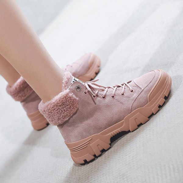 snow boots for women winter 2020 leather botas chaussure femme scarpe donna1, Black 
snow boots for women winter 2020 leather botas chaussure femme scarpe donna1, Black