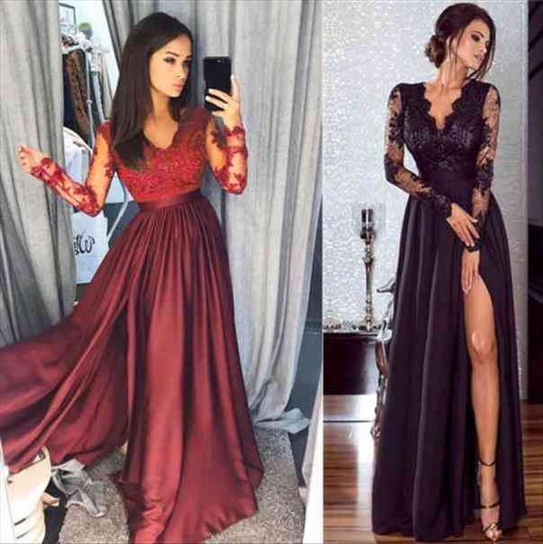 women lace evening party ball prom gown formal club wear deep v neck long dress, Black;gray
women lace evening party ball prom gown formal club wear deep v neck long dress, Black;gray