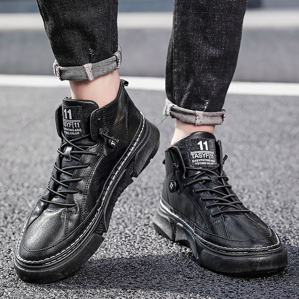 2020 new casual board shoes male autumn and winter new middle high one pedal lazy shoes seller on douyin shoes, Black
2020 new casual board shoes male autumn and winter new middle high one pedal lazy shoes seller on douyin shoes, Black