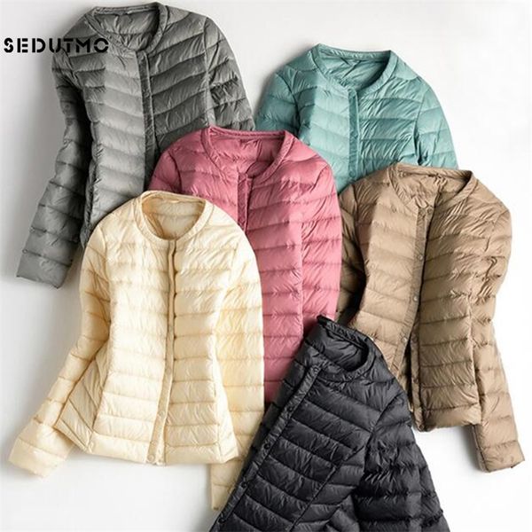 sedutmo spring plus size womens down jackets ultra light duck down coat slim short black autumn women jacket lj201128
sedutmo spring plus size womens down jackets ultra light duck down coat slim short black autumn women jacket lj201128