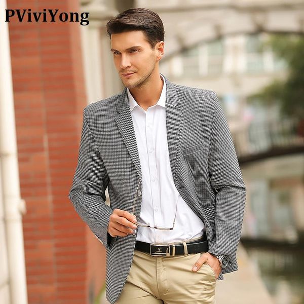 men's suits & blazers pviviyong brand 2021 koera suit jacket dark grey grid leisure business slim fit men blazer 1716, White;black
men's suits & blazers pviviyong brand 2021 koera suit jacket dark grey grid leisure business slim fit men blazer 1716, White;black