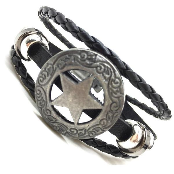 star punk handmade men leather bracelets women vintage bangle male homme jewelry accessories s qyloom, Golden;silver
star punk handmade men leather bracelets women vintage bangle male homme jewelry accessories s qyloom, Golden;silver