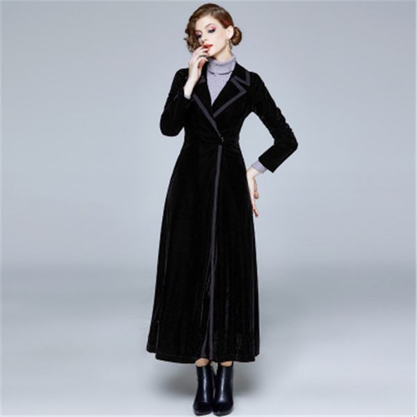 women's golden veet trench 2020 autumn winter female long coat elegant slim women windbreaker overcoats ladies coats n511, Tan;black
women's golden veet trench 2020 autumn winter female long coat elegant slim women windbreaker overcoats ladies coats n511, Tan;black