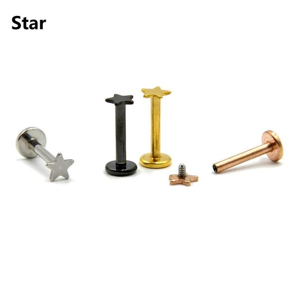 bog-6pcs mix 6 designs 316l surgical steel labrets stud ring ear tragus cartilage ball lip ring earrings body piercing jewelry q sqceju, Silver
bog-6pcs mix 6 designs 316l surgical steel labrets stud ring ear tragus cartilage ball lip ring earrings body piercing jewelry q sqceju, Silver