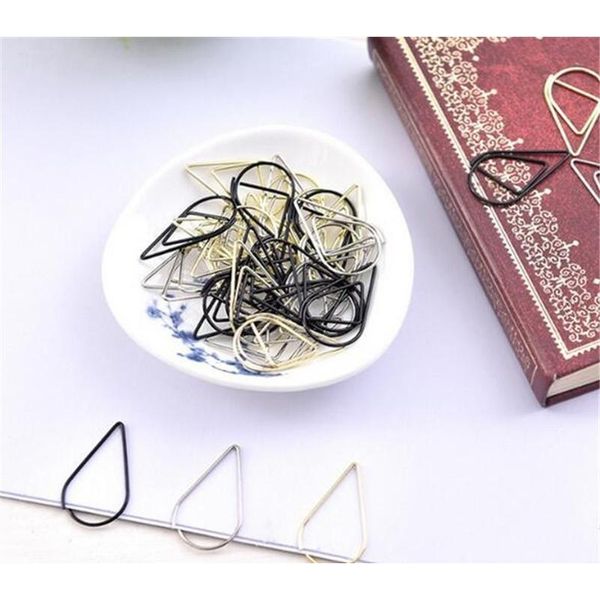 10 pieces/lot portable plastic drop shaped paper clips gold silver color funny kawaii bookmark office school stationery jllqlb soif
10 pieces/lot portable plastic drop shaped paper clips gold silver color funny kawaii bookmark office school stationery jllqlb soif