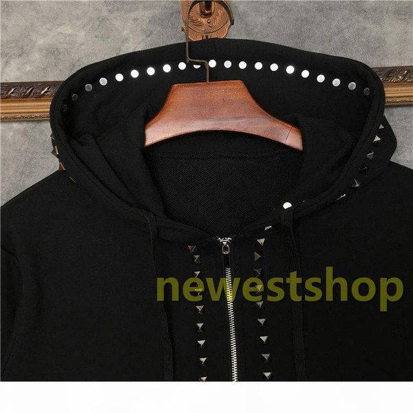 2020 new autumn winter europe mens metal hand nail drill print hoodies fashion willow nail pullover sweatshirt designer hoody cotton, Black
2020 new autumn winter europe mens metal hand nail drill print hoodies fashion willow nail pullover sweatshirt designer hoody cotton, Black