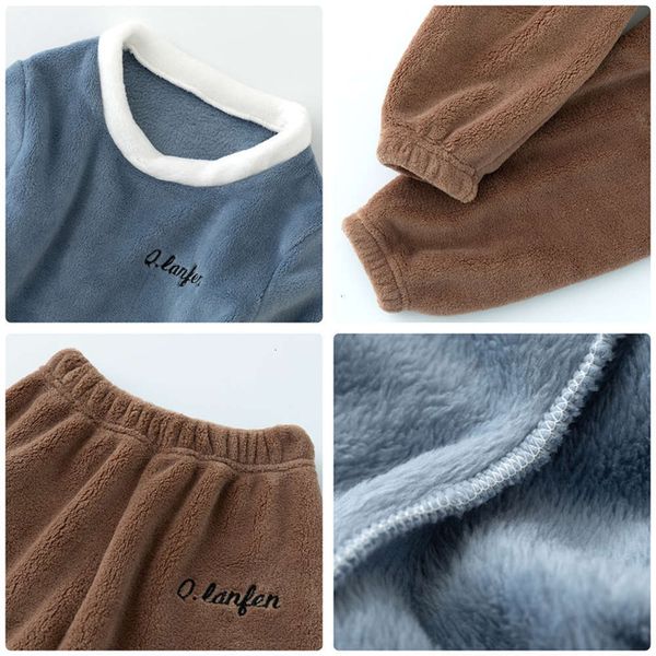 suit plush children's warm winter thickened coral cashmere girls' pajamas boys' baby's home cloth, Blue;red
suit plush children's warm winter thickened coral cashmere girls' pajamas boys' baby's home cloth, Blue;red