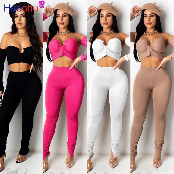 haoohu club party ribbed women's set off shoulder crop stacked flare pants sets tracksuit two piece fitness outfit set1, Gray
haoohu club party ribbed women's set off shoulder crop stacked flare pants sets tracksuit two piece fitness outfit set1, Gray