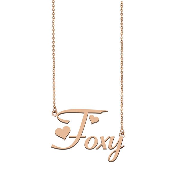 foxy custom name necklace personalized pendant for women girls birthday gift friends jewelry 18k gold plated stainless steel, Silver
foxy custom name necklace personalized pendant for women girls birthday gift friends jewelry 18k gold plated stainless steel, Silver