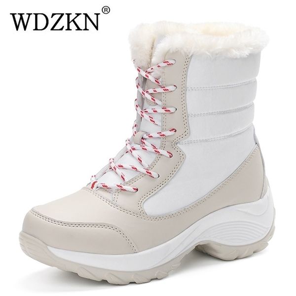 women snow boots winter warm boots thick bottom platform waterproof ankle boots for women thick fur cotton shoes size 35-42 y200915, Black
women snow boots winter warm boots thick bottom platform waterproof ankle boots for women thick fur cotton shoes size 35-42 y200915, Black