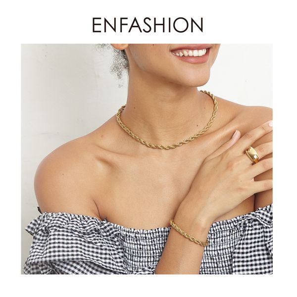 enfashion twist chain choker necklace women gold color stainless steel necklaces fashion jewelry accessories gifts collier p3069 0927, Silver
enfashion twist chain choker necklace women gold color stainless steel necklaces fashion jewelry accessories gifts collier p3069 0927, Silver