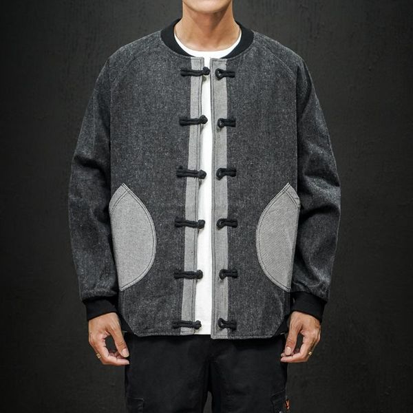 chinese style gray men jackets fashion brand designer personality crop design casual jacket men zipper autumn clothes 7706, Black;brown
chinese style gray men jackets fashion brand designer personality crop design casual jacket men zipper autumn clothes 7706, Black;brown