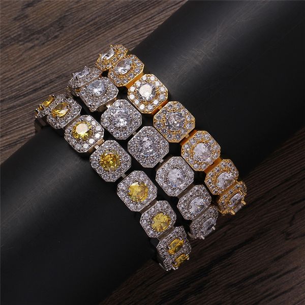 fashion men women bracelets 12mm 7/8inch gold silver colors iced out cz link chains bracelet for friend jewelry gift, Black
fashion men women bracelets 12mm 7/8inch gold silver colors iced out cz link chains bracelet for friend jewelry gift, Black