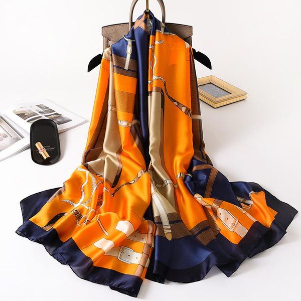scarves 2021 women scarf summer silk shawls lady wraps soft pashimina female echarpe designer beach stole bandana, Blue;gray
scarves 2021 women scarf summer silk shawls lady wraps soft pashimina female echarpe designer beach stole bandana, Blue;gray