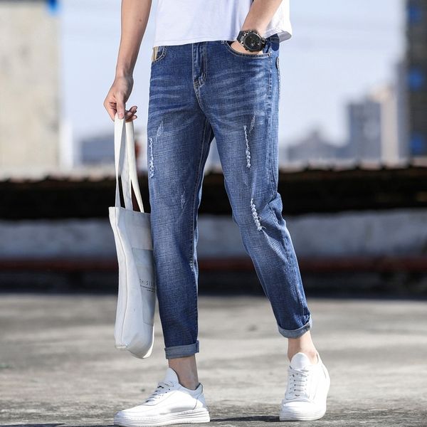 mwoxf summer new for and teenagers korean casual men's stretch capris trendy e7tdw boys jeans pants and jeanspants, Blue
mwoxf summer new for and teenagers korean casual men's stretch capris trendy e7tdw boys jeans pants and jeanspants, Blue