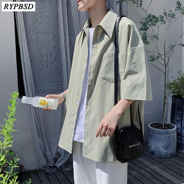2020 summer men's korean shirt loose streetwear turn-down collar solid color short-sleeved hip hop casual harajuku shirt men1, White;black
2020 summer men's korean shirt loose streetwear turn-down collar solid color short-sleeved hip hop casual harajuku shirt men1, White;black