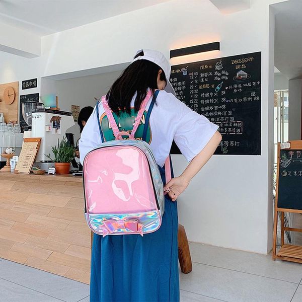women backpack girl double shoulder bag bowknot knapsack fashion transparent backpack unique bags for women 2020 #t1g
women backpack girl double shoulder bag bowknot knapsack fashion transparent backpack unique bags for women 2020 #t1g
