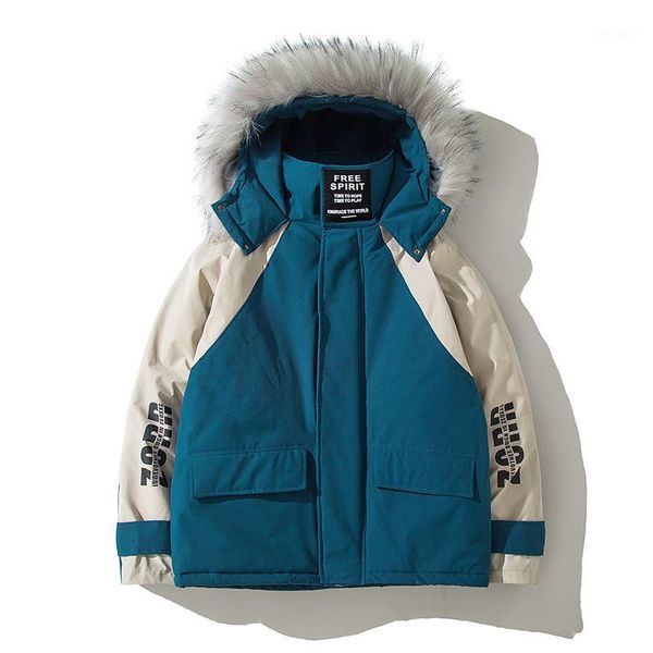 men's down & parkas parka men coats winter jacket thicken warm hooded patchwork outwear coat fur collar casual jackets1, Black
men's down & parkas parka men coats winter jacket thicken warm hooded patchwork outwear coat fur collar casual jackets1, Black