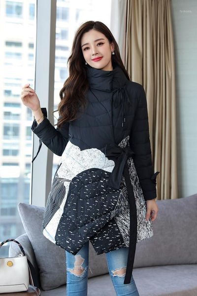 2018 a thick warm winter female printing fashion belt with a long style mother's coat, white duck down and down jacket women1, Black
2018 a thick warm winter female printing fashion belt with a long style mother's coat, white duck down and down jacket women1, Black
