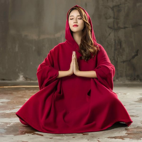 n48h9 kangyuya cape large wine red meditation women's loose clothing cloak sweater clothing korean style meditation bf yoga clothes sup
n48h9 kangyuya cape large wine red meditation women's loose clothing cloak sweater clothing korean style meditation bf yoga clothes sup