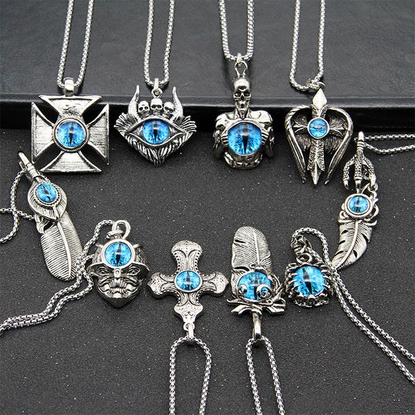 popular long retro punk necklace for women men stainless steel hip hop pendant party jewelry mixed style, Silver
popular long retro punk necklace for women men stainless steel hip hop pendant party jewelry mixed style, Silver