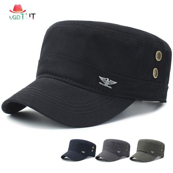 wide brim hats 2021 cap men spring autumn men's flat cotton army black man hat, Blue;gray
wide brim hats 2021 cap men spring autumn men's flat cotton army black man hat, Blue;gray