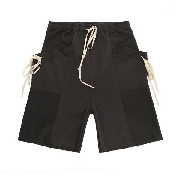men's shorts high street drawstring pockets ribbons loose harajuku casual five point cargo pants oversize men and women1, White;black
men's shorts high street drawstring pockets ribbons loose harajuku casual five point cargo pants oversize men and women1, White;black