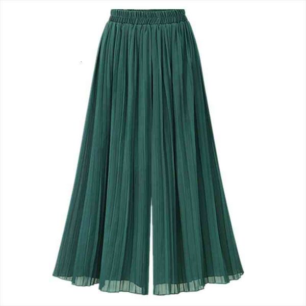 chiffon wide leg high waist cropped pant for women casual pleated summer vintage boho female green capris trousers b82205a, Black;white
chiffon wide leg high waist cropped pant for women casual pleated summer vintage boho female green capris trousers b82205a, Black;white