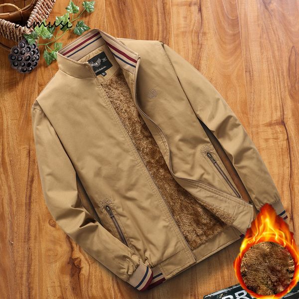 winter fleece jackets mens bomber jacket windbreaker coats fashion slim fit business thermal coats mens clothing, Black;brown
winter fleece jackets mens bomber jacket windbreaker coats fashion slim fit business thermal coats mens clothing, Black;brown