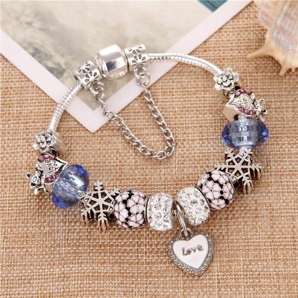 charm bracelets changbizi love heart pendant blue crystal beads diy fashion cute elegant charms & bangles for women gift, Golden;silver
charm bracelets changbizi love heart pendant blue crystal beads diy fashion cute elegant charms & bangles for women gift, Golden;silver