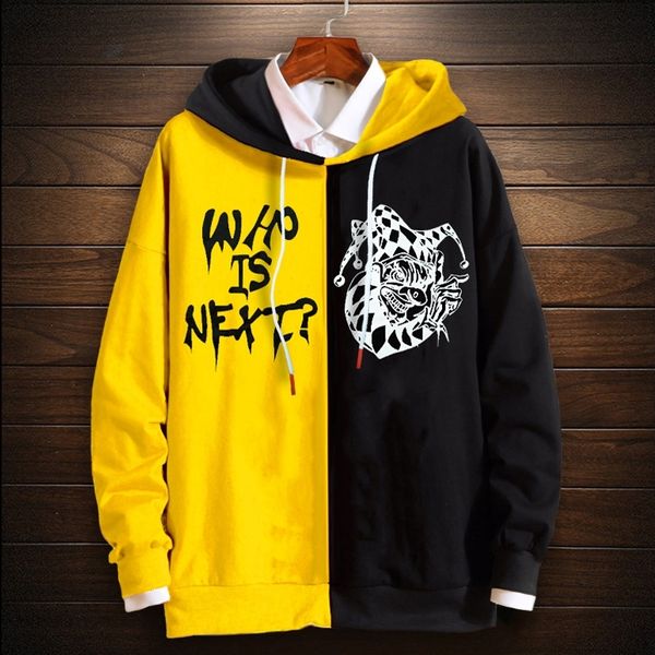 exaqv autumn new extra large fat sweater personality oversized brother sweatermen's color man hooded casual fat matching sweater haun3, Black
exaqv autumn new extra large fat sweater personality oversized brother sweatermen's color man hooded casual fat matching sweater haun3, Black