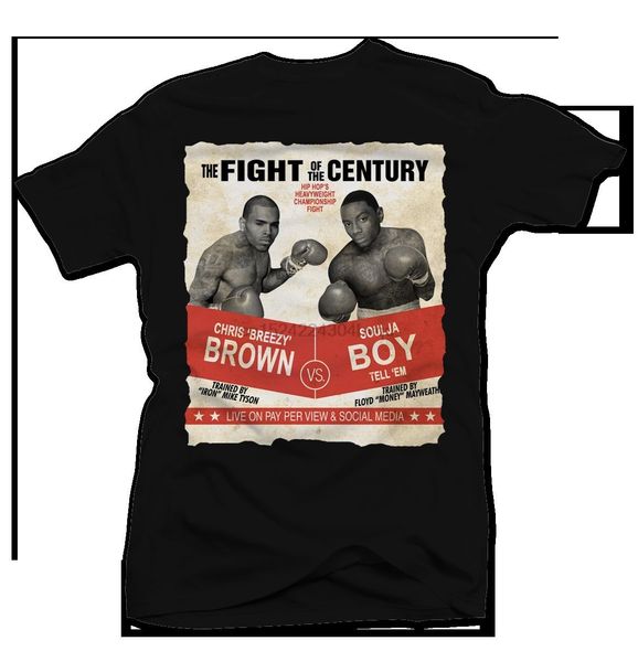 chris brown vs soulja boy - black tee sport hooded sweatshirt hoodie