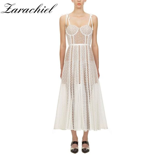 self-portrait new arrival summer white color lace long dress women bow spaghetti strap backless hollow out runway dress, Black;gray
self-portrait new arrival summer white color lace long dress women bow spaghetti strap backless hollow out runway dress, Black;gray