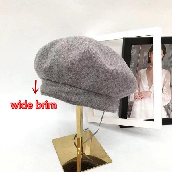 202101-shi9204 autumn spring wide brim wool solid beret hat men women leisure painter hat, Blue;gray
202101-shi9204 autumn spring wide brim wool solid beret hat men women leisure painter hat, Blue;gray