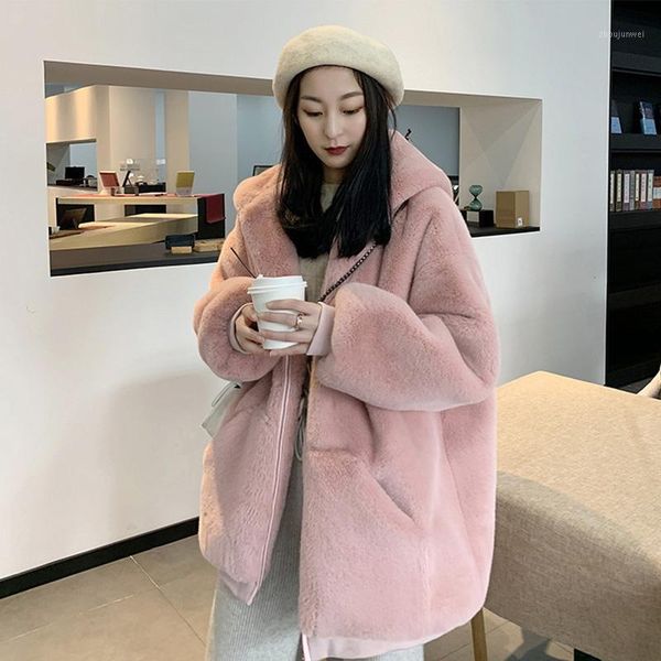 women's fur oversized coats with a hood winter thick warm furry female coat 2021 solid plush zipper soft overcoat women1, Black 
women's fur oversized coats with a hood winter thick warm furry female coat 2021 solid plush zipper soft overcoat women1, Black