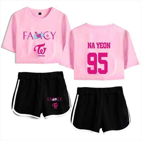 twice fancy sets printing summer k-pop casual two piece shirts and shorts women 2 piece set shorts t-shirts crop top, Gray
twice fancy sets printing summer k-pop casual two piece shirts and shorts women 2 piece set shorts t-shirts crop top, Gray