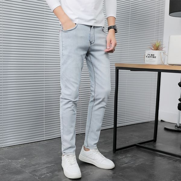 qqfk1 spring weidi jeans men's korean shi trendy versatile 2020 qi foot summer nan style kukorean pants student small and stretch loose, Blue
qqfk1 spring weidi jeans men's korean shi trendy versatile 2020 qi foot summer nan style kukorean pants student small and stretch loose, Blue
