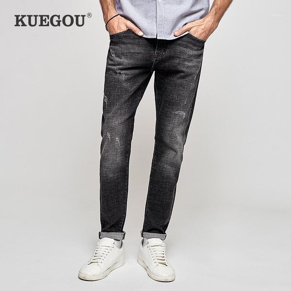 kuegou 2021 spring cotton black skinny pocket jeans men streetwear brand slim fit denim pants male classic stretch trousers 18301, Blue
kuegou 2021 spring cotton black skinny pocket jeans men streetwear brand slim fit denim pants male classic stretch trousers 18301, Blue