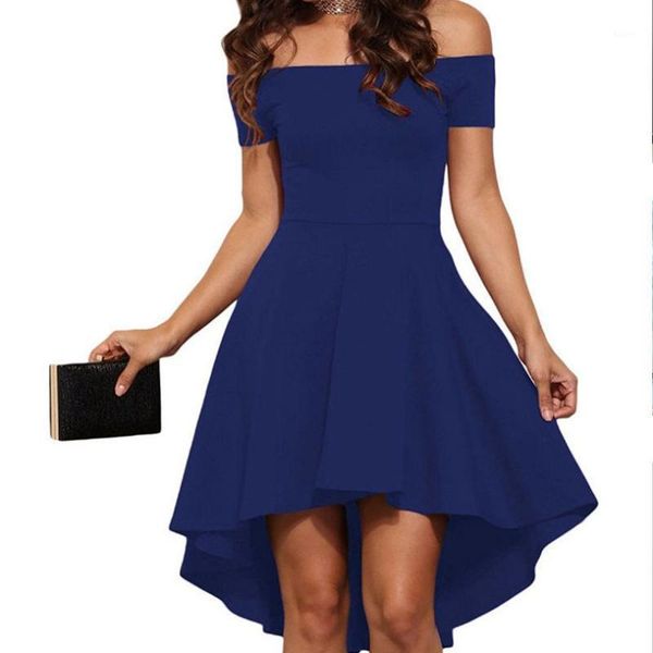 2020 european and american new women's dresses, explosions, one-shoulder short-sleeved, big-swallow tuxedo skirt1, Black;gray
2020 european and american new women's dresses, explosions, one-shoulder short-sleeved, big-swallow tuxedo skirt1, Black;gray