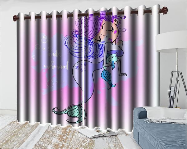 custom made window 3d curtains beautiful cartoon mermaid living room bedroom kitchen window blackout curtain
custom made window 3d curtains beautiful cartoon mermaid living room bedroom kitchen window blackout curtain