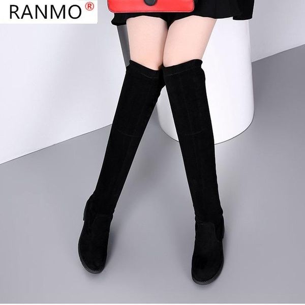 2020 new winter women's boots fashion women's over the knee boots women stretch fabric warm back lace up zapatos de mujer, Black
2020 new winter women's boots fashion women's over the knee boots women stretch fabric warm back lace up zapatos de mujer, Black