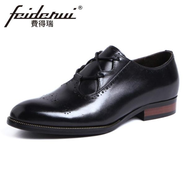 british style genuine leather men's carved oxfords round toe breathable handmade man formal dress wedding brogue shoes ymx402, Black
british style genuine leather men's carved oxfords round toe breathable handmade man formal dress wedding brogue shoes ymx402, Black