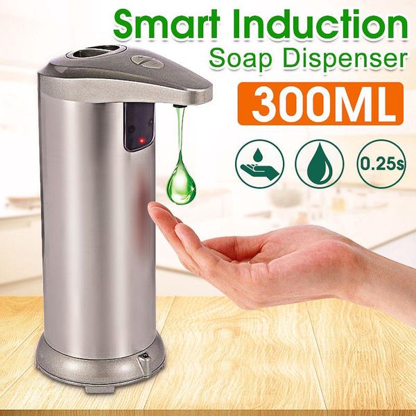 liquid soap dispenser 300ml automatic stainless steel sensor pump shower shampoo bottle for bathroom kitchen
liquid soap dispenser 300ml automatic stainless steel sensor pump shower shampoo bottle for bathroom kitchen