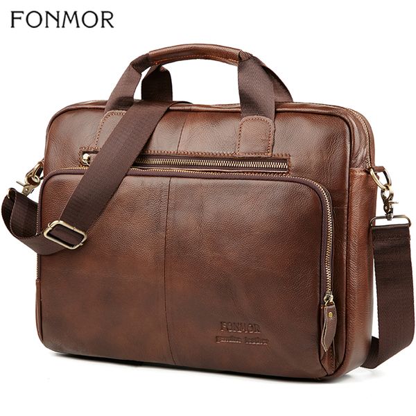 fonmor men genuine leather briefcase 15.6''lapmessenger female business crossbody shoulder bags casual tote handbag new
fonmor men genuine leather briefcase 15.6''lapmessenger female business crossbody shoulder bags casual tote handbag new
