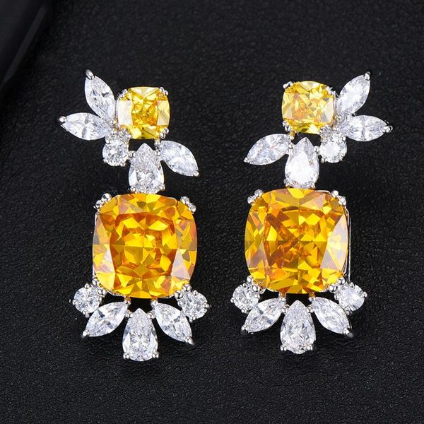 stud boucle d'oreille femme 2021 earrings for women wedding engagement charm shiny cz clear yellow crystal, Golden;silver
stud boucle d'oreille femme 2021 earrings for women wedding engagement charm shiny cz clear yellow crystal, Golden;silver