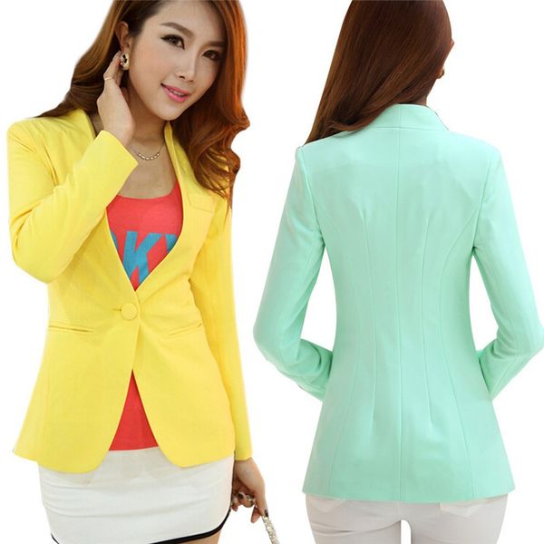 autumn women blazers and jackets candy color jacket long sleeve slim suit one button women jacket big size s-2xl blazer c1776 c1008, White;black
autumn women blazers and jackets candy color jacket long sleeve slim suit one button women jacket big size s-2xl blazer c1776 c1008, White;black