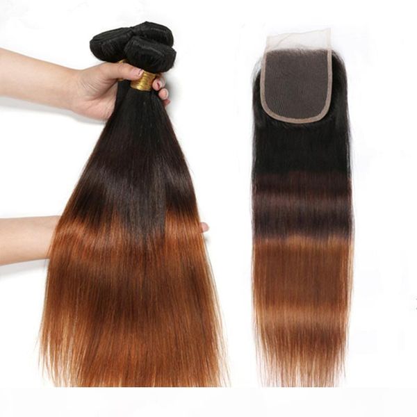 #1b 4 30 medium auburn ombre straight human hair weaves with closure 3tone ombre peruvian virgin hair bundles with 4x4 front lace closure, Black;brown
#1b 4 30 medium auburn ombre straight human hair weaves with closure 3tone ombre peruvian virgin hair bundles with 4x4 front lace closure, Black;brown